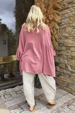 Made in Italy Santos Artist Smock Indian Pink - 